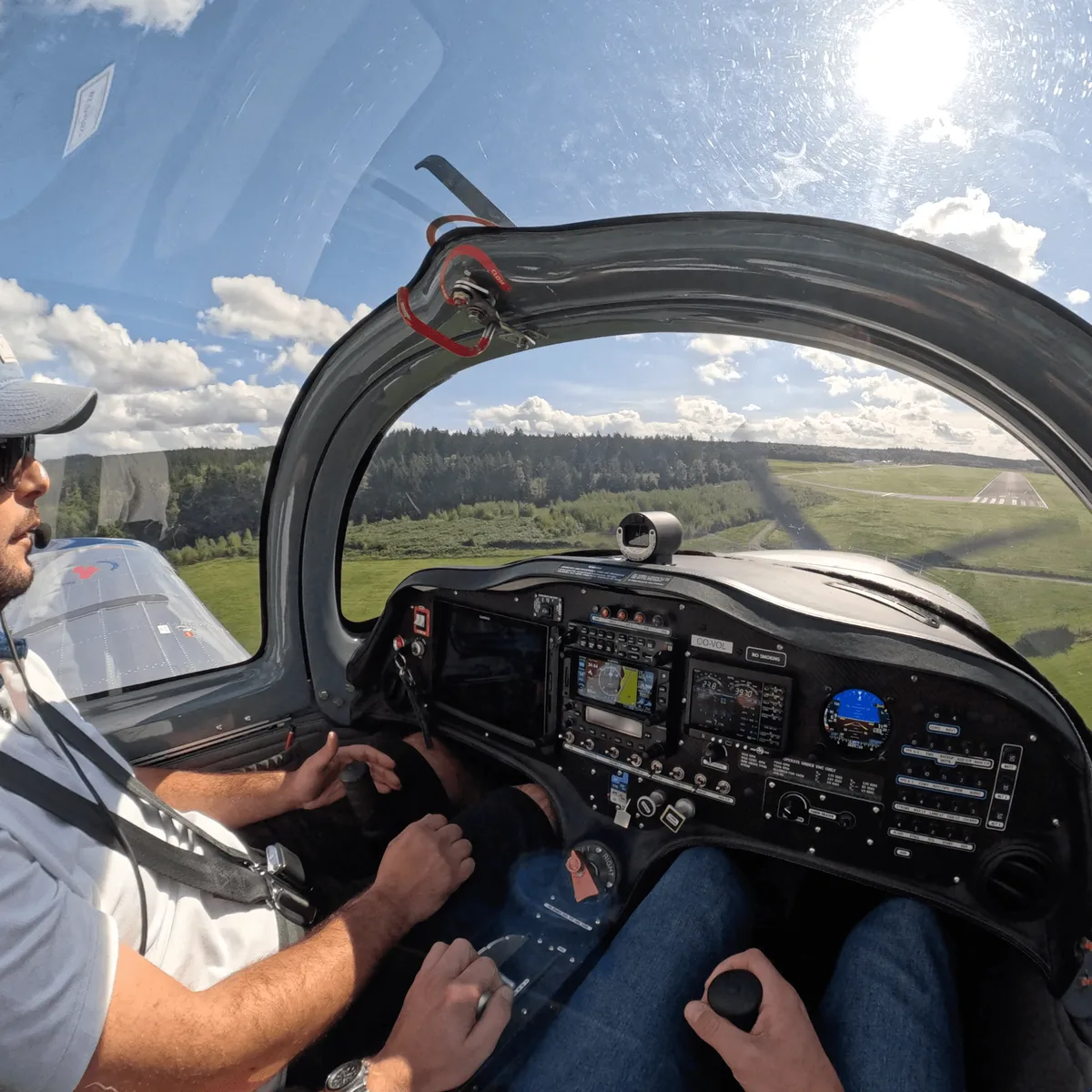 Un vol avec Flight School Promotion au-dessus de la piste de Spa-La Sauvenière